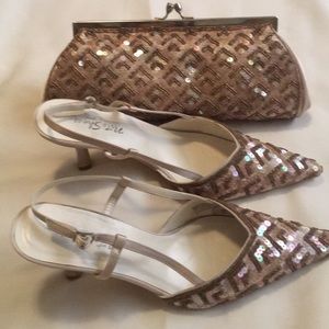 Evening Shoes with Matching Handbag